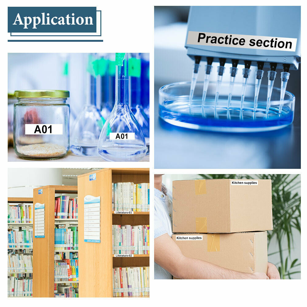 1PK For Brady BMP21 Label Cartridge M21-750-595-WT 19.1mm White Vinyl 3/4" x21'