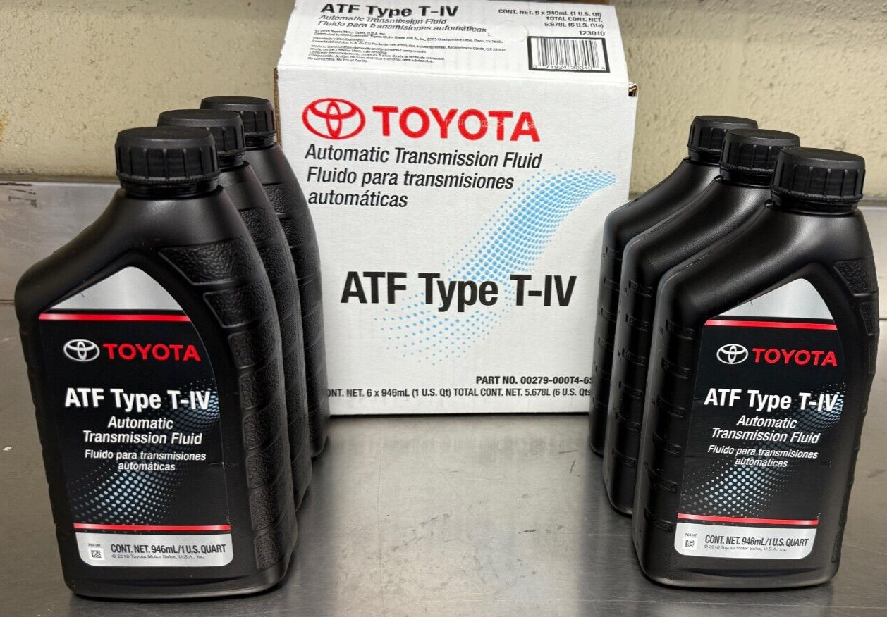 LEXUS/TOYOTA  TRANSMISSION FLUID ATF TYPE T-IV 6QTS IN A CASE 00279-000T4-01