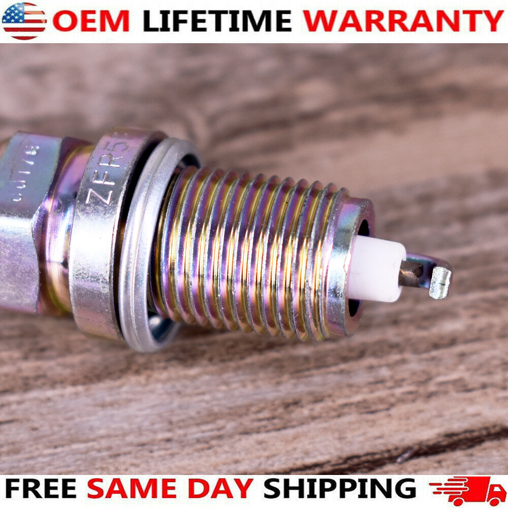 4Pcs NGK Spark Plugs V-power ZFR5F11 2262 For Acura Chrysler Dodge Honda Mazda