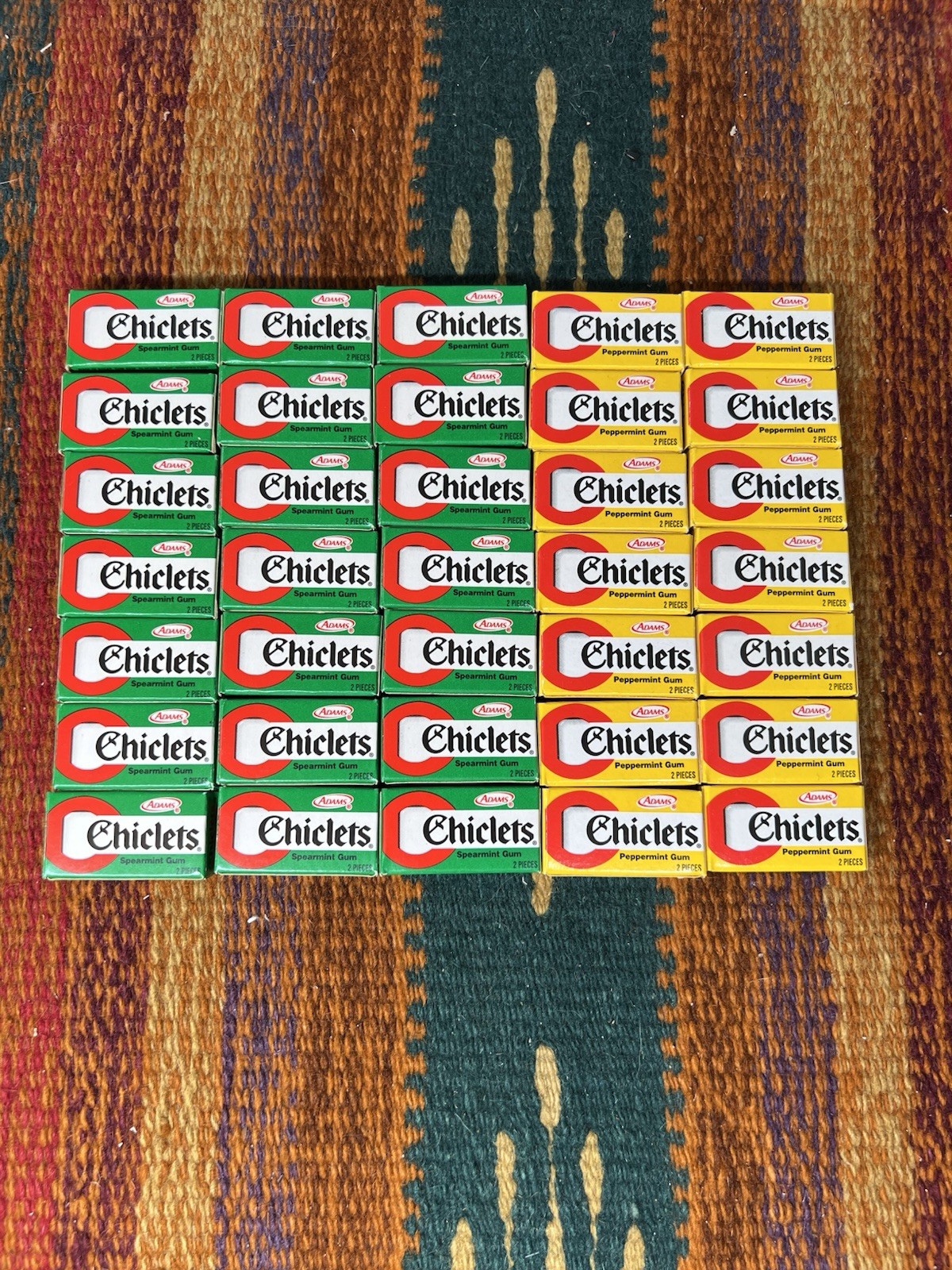Vintage 2003 ADAMS 2 Pieces CHICLETS Chewing Gum  Lot Of 35 Sealed