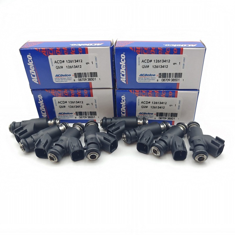 Set of 8 OEM NEW Delphi Fuel Injectors for GM # 12613412 Vehicles