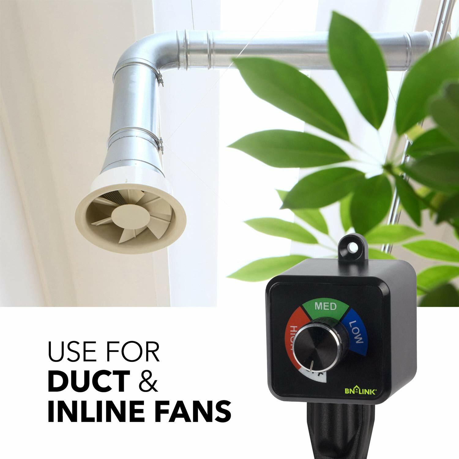 BN-LINK Fan Speed Controller Variable 3Speed Controller Wireless for Ventilation