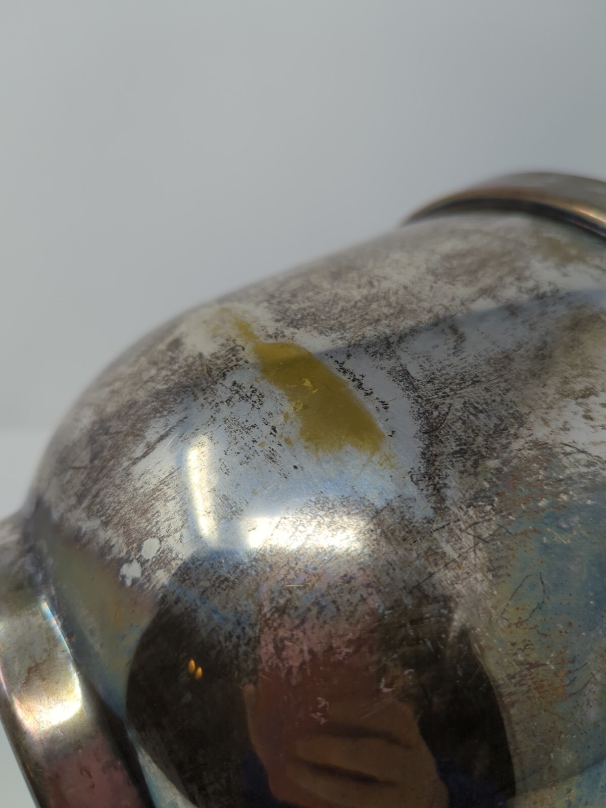 Vintage Silverplate W&S Blackinton Ice Bucket w/ Hinged Lid Glassed Lined #405