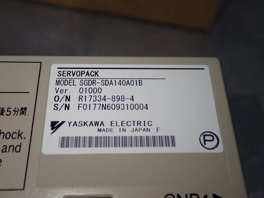 YASKAWA ELECTRC DRIVE SGDR-SDA140A01B