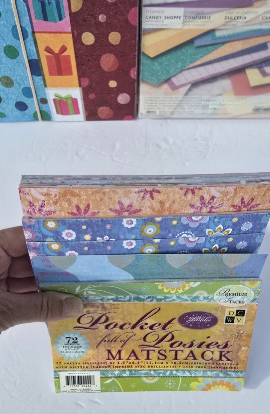 Paper Stack Sets- Pets School Flowers Pattern Solid Color New Open See Photos