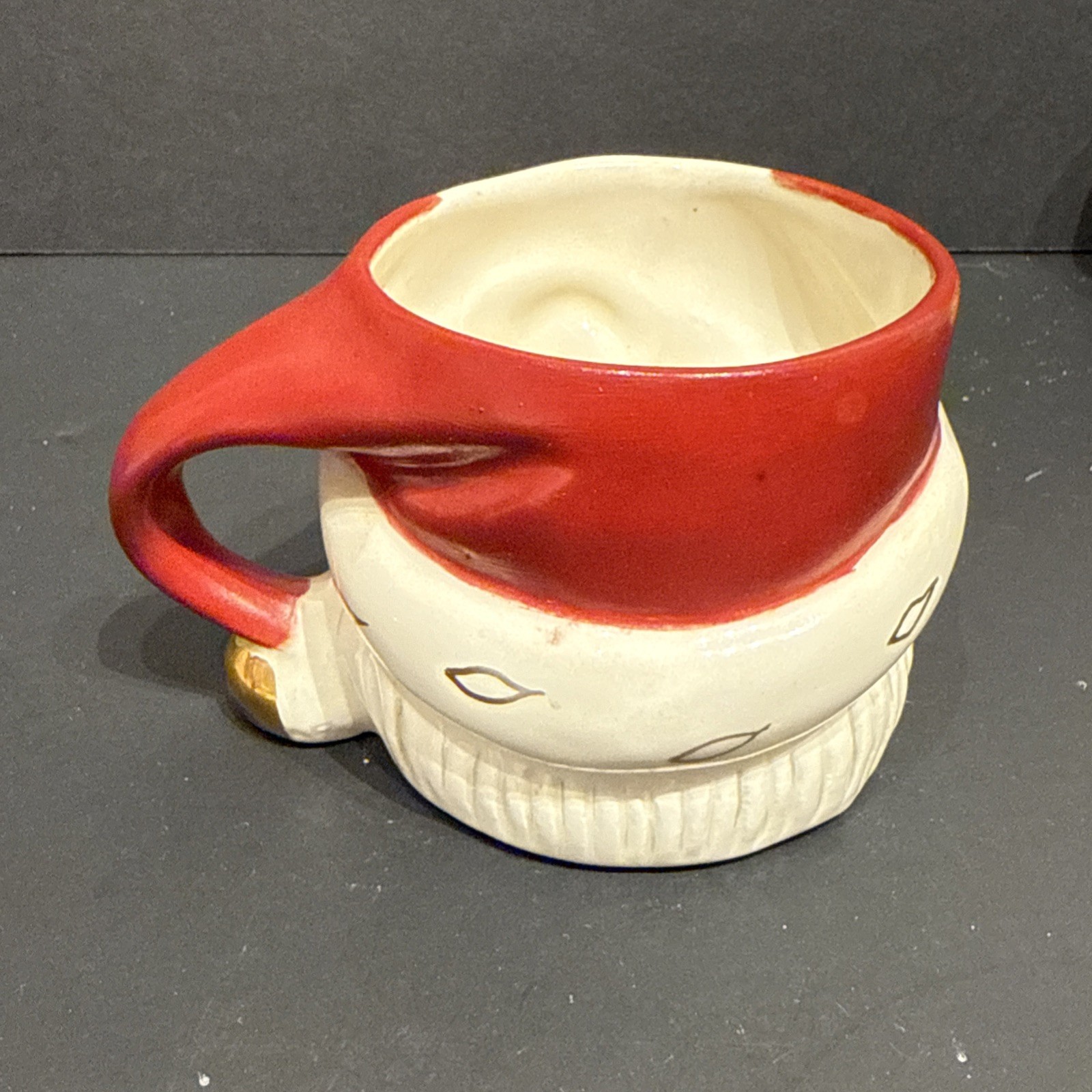 Vintage Santa Mugs Set Of 4 HH Style Made In Japan, 2.75” Tall