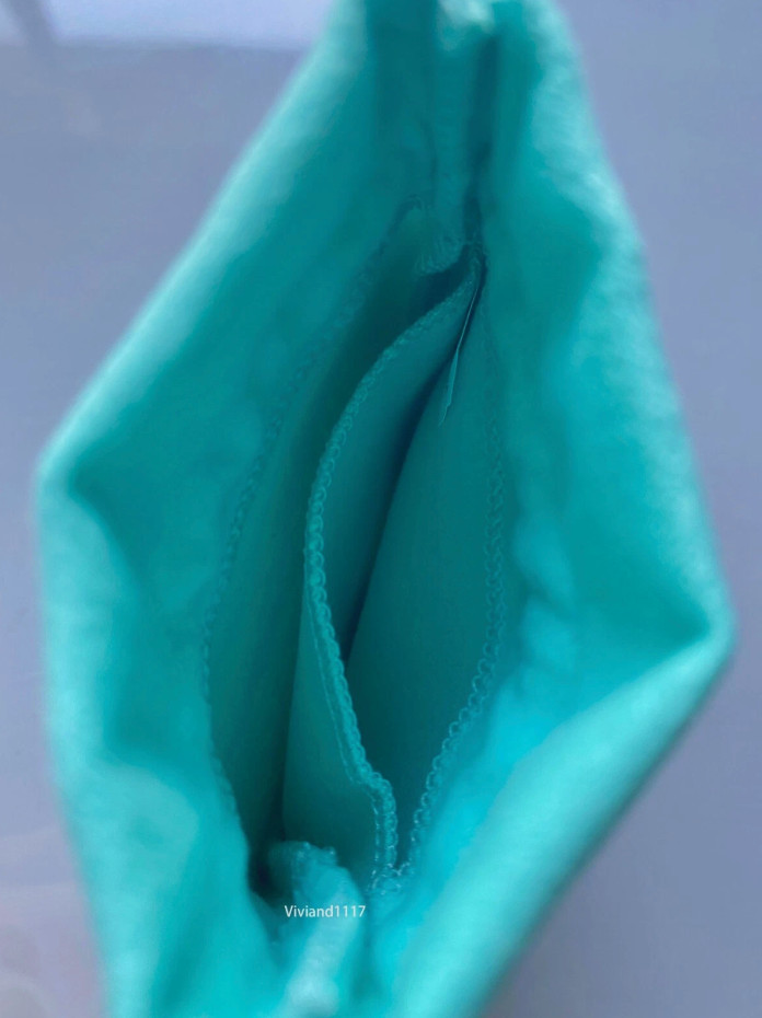 Tiffany & Co Empty 3.75" x 3" x 1.5" Blue Gift Box/Travel Pouch 2pc set