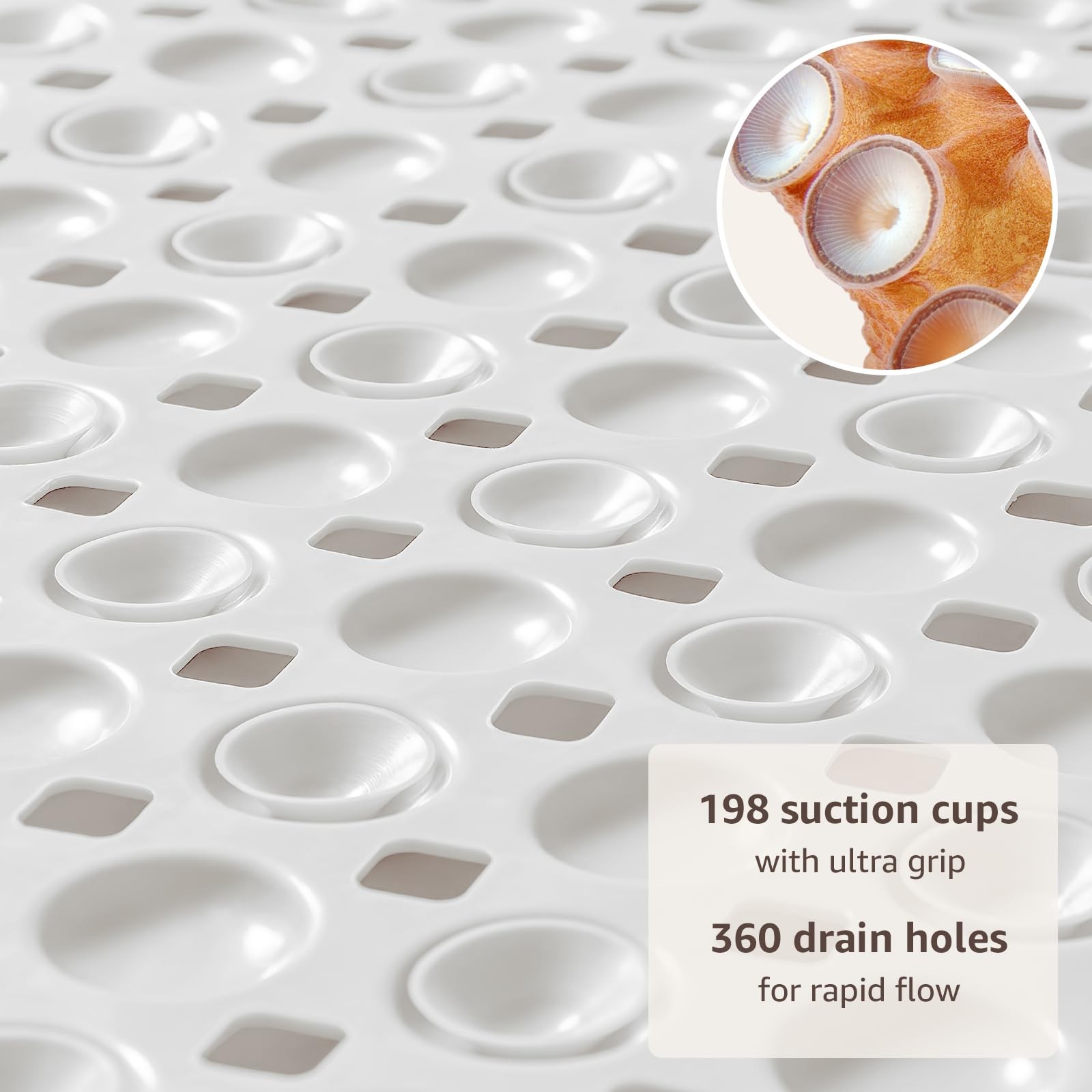 Bath Tub Shower Mat Non Slip, Bathtub Floor Liner Mats for Inside Shower Bath...