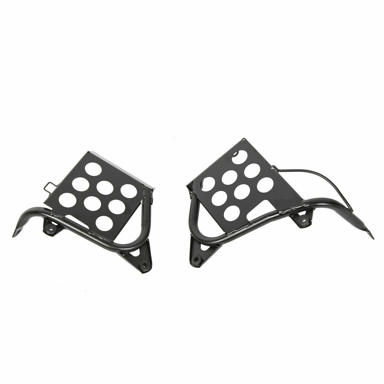 Black Heel Guards Footrest For 1987-2006 Yamaha Banshee LH+RH Nerf Bars