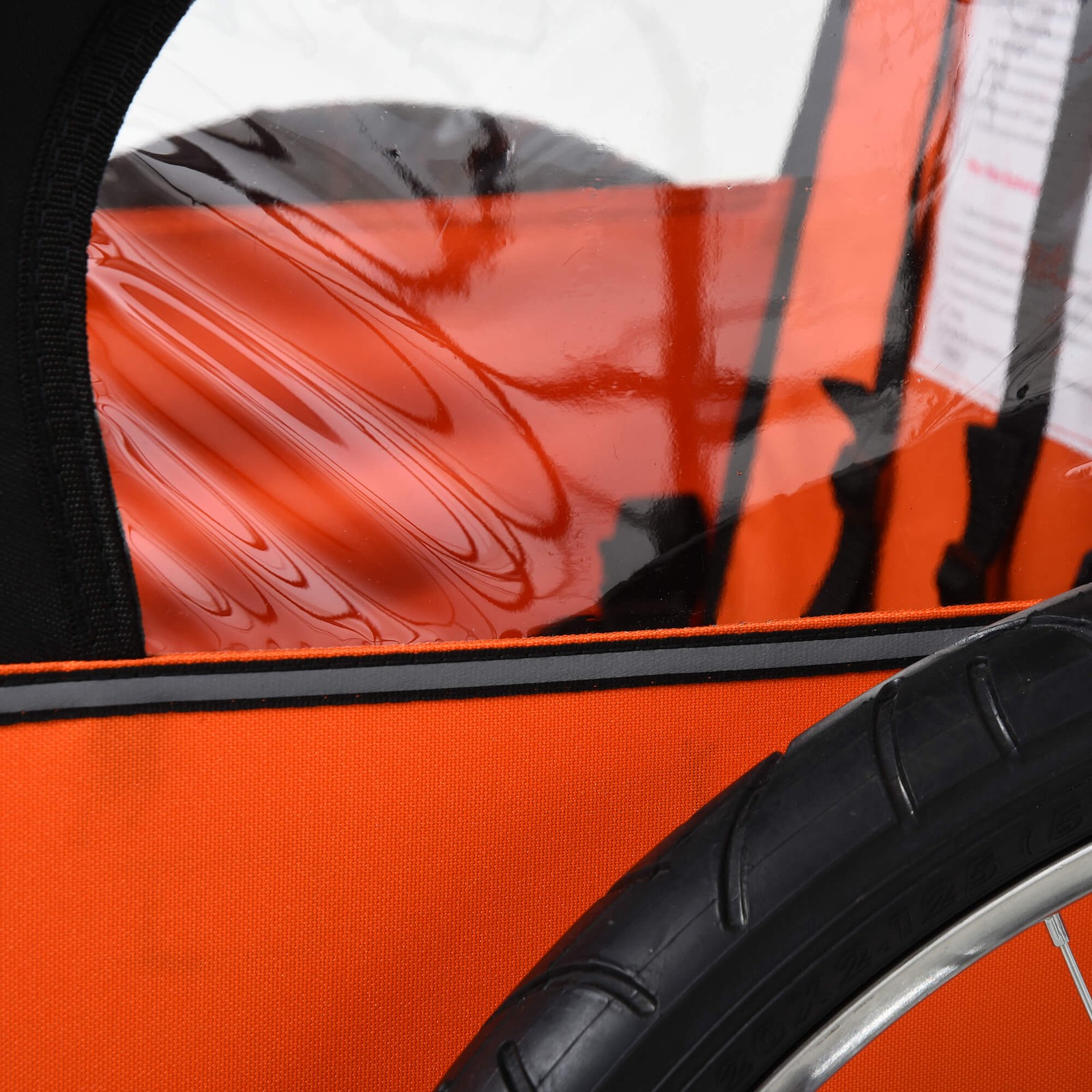 2-Seat Kids Child Bicycle Bike Trailer with 5-Point Safety Harnesses Foldable