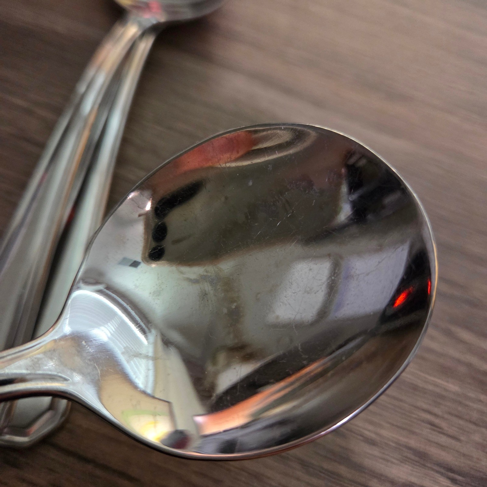 Wallace Casino 18/10 China Soup Spoons Set of 3 Silver Tone Stainless Steel