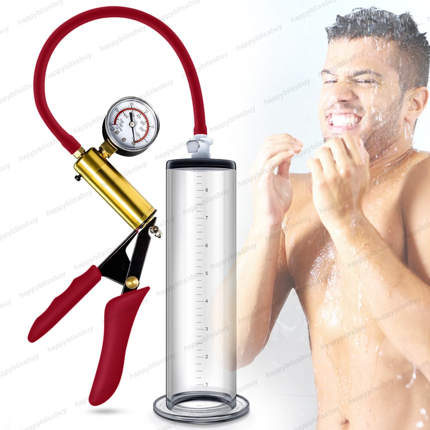 Vacuum Penis Pump for Male ED Enhancement Erectile Enlargement Penis Enlarger BG