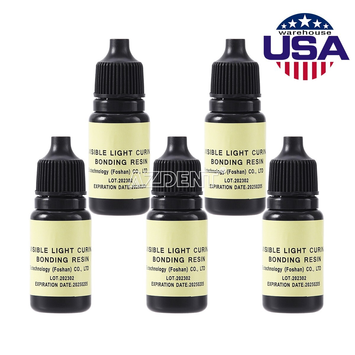 Dental Visible Light Curing Adhesive Resin Adhesive for Dentin and Enamel 5ml