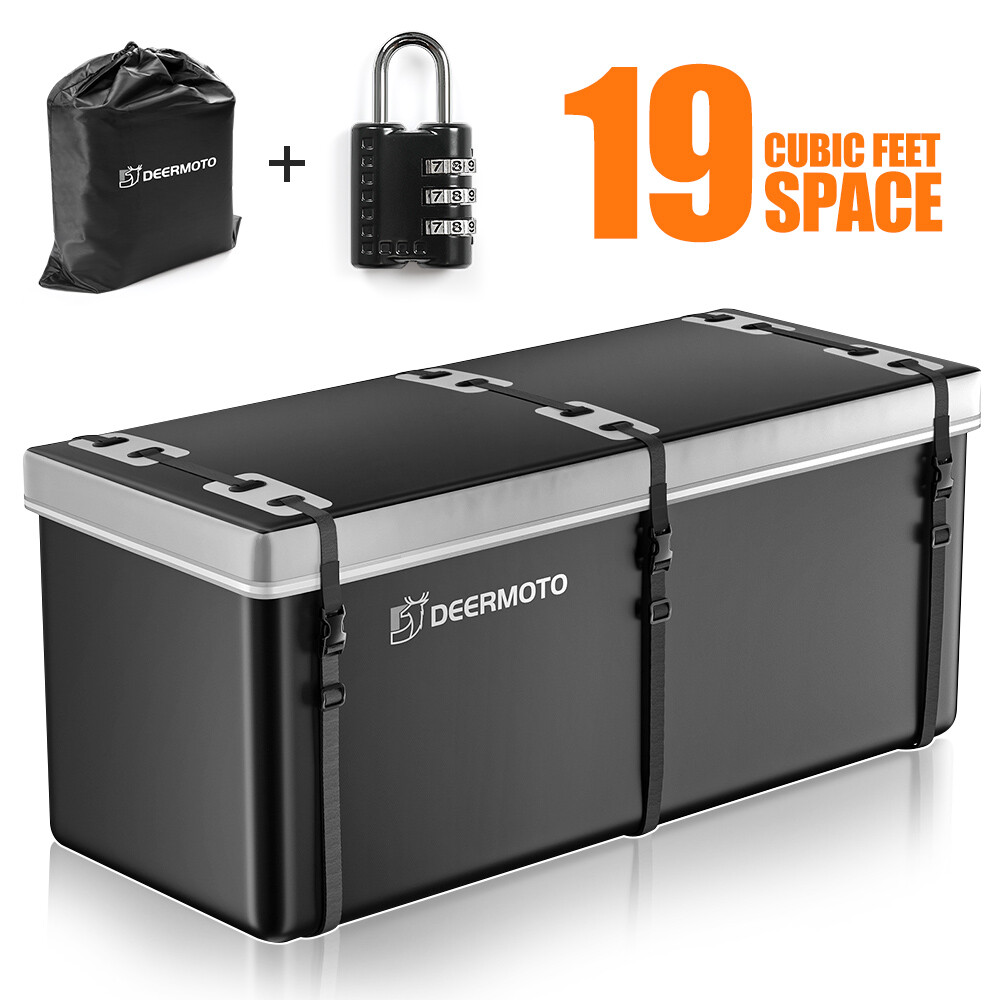 DEERMOTO Hitch Mount Luggage Cargo Carrier Bag Storage Waterproof 19 Cubic Feet