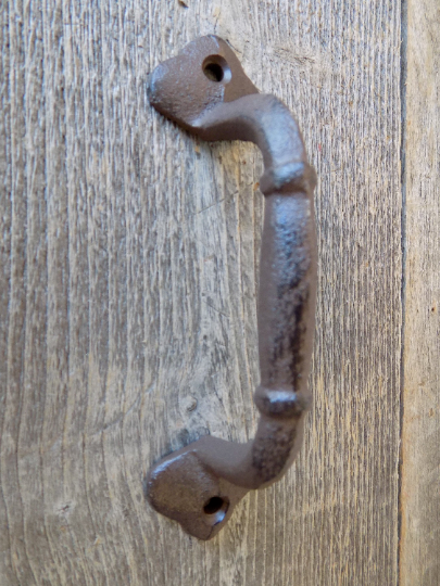 20 CAST IRON HANDLES RUSTIC DRAWER BIN PULLS 5 1/4" LONG HOME DECOR KITCHEN