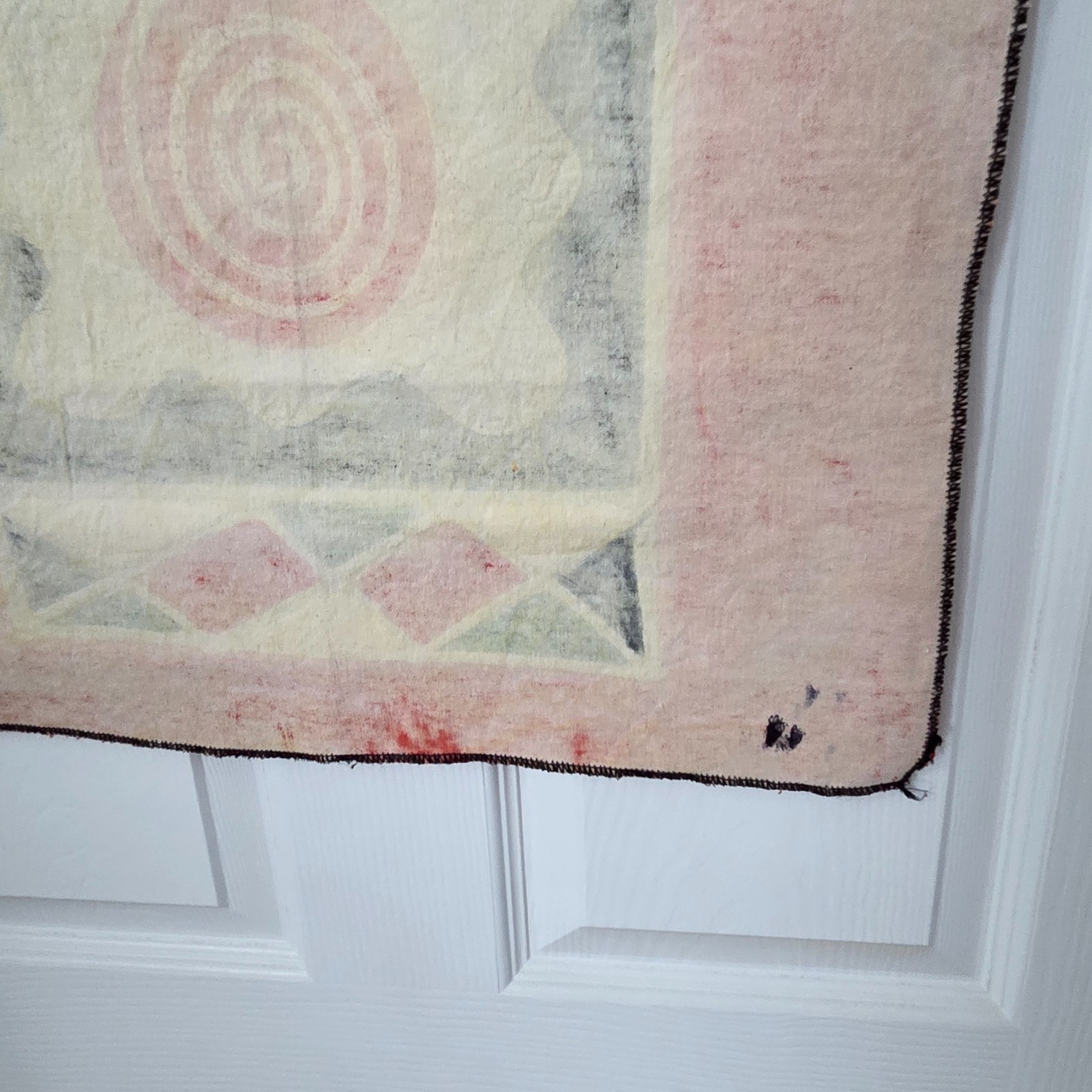 Large Handcrafted Kenyan Fabric Double Giraffe African Wall Art