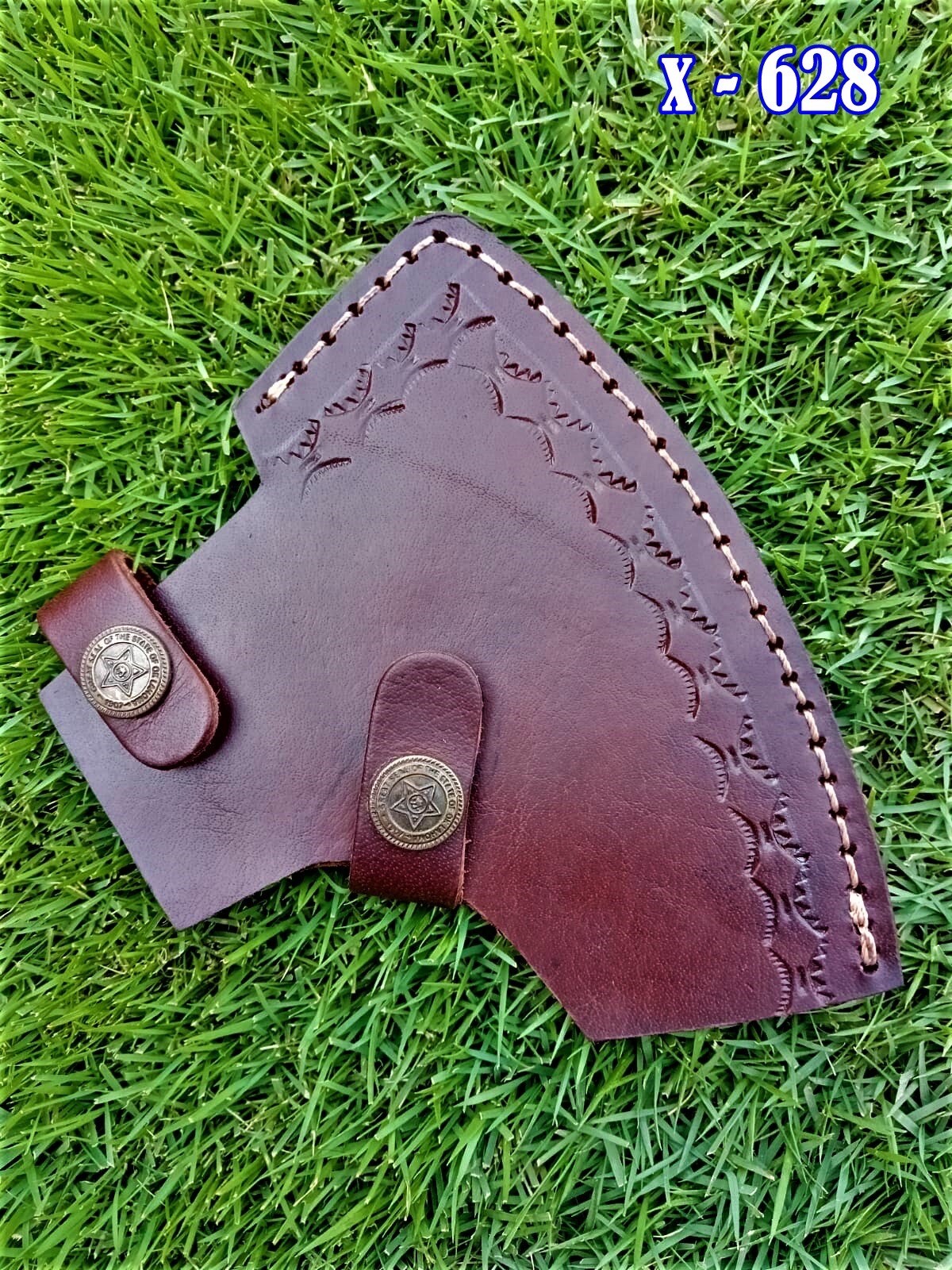 Hunting Holster Leather Axe Hatchet Blade Cover Axe Head Sheath Case Belt