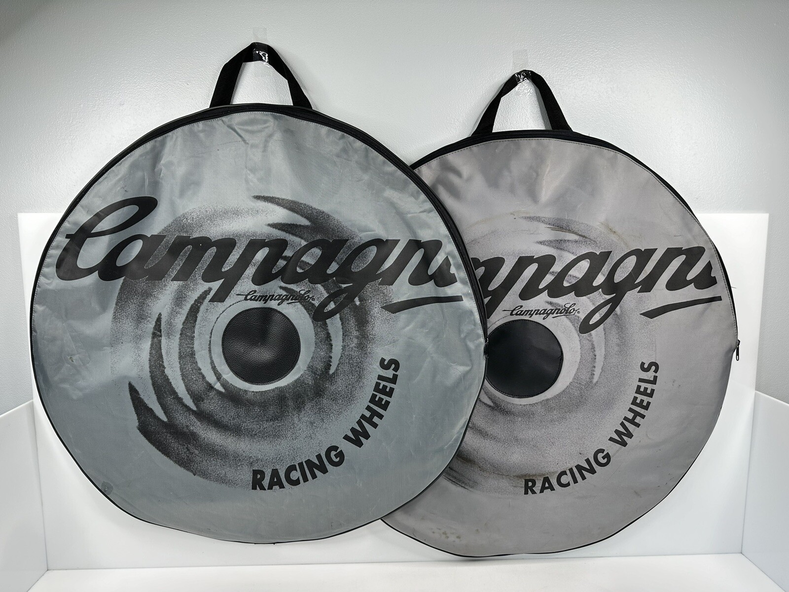 Vintage Campagnolo Racing Wheels Wheel Bag Set Pair 700c Road Silver