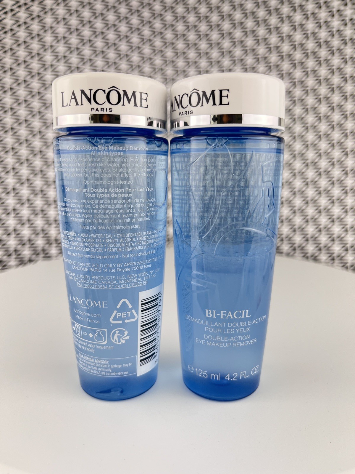 2 x Lancome Bi-Facil Double Action Eye Makeup Remover 4.2oz/125ml