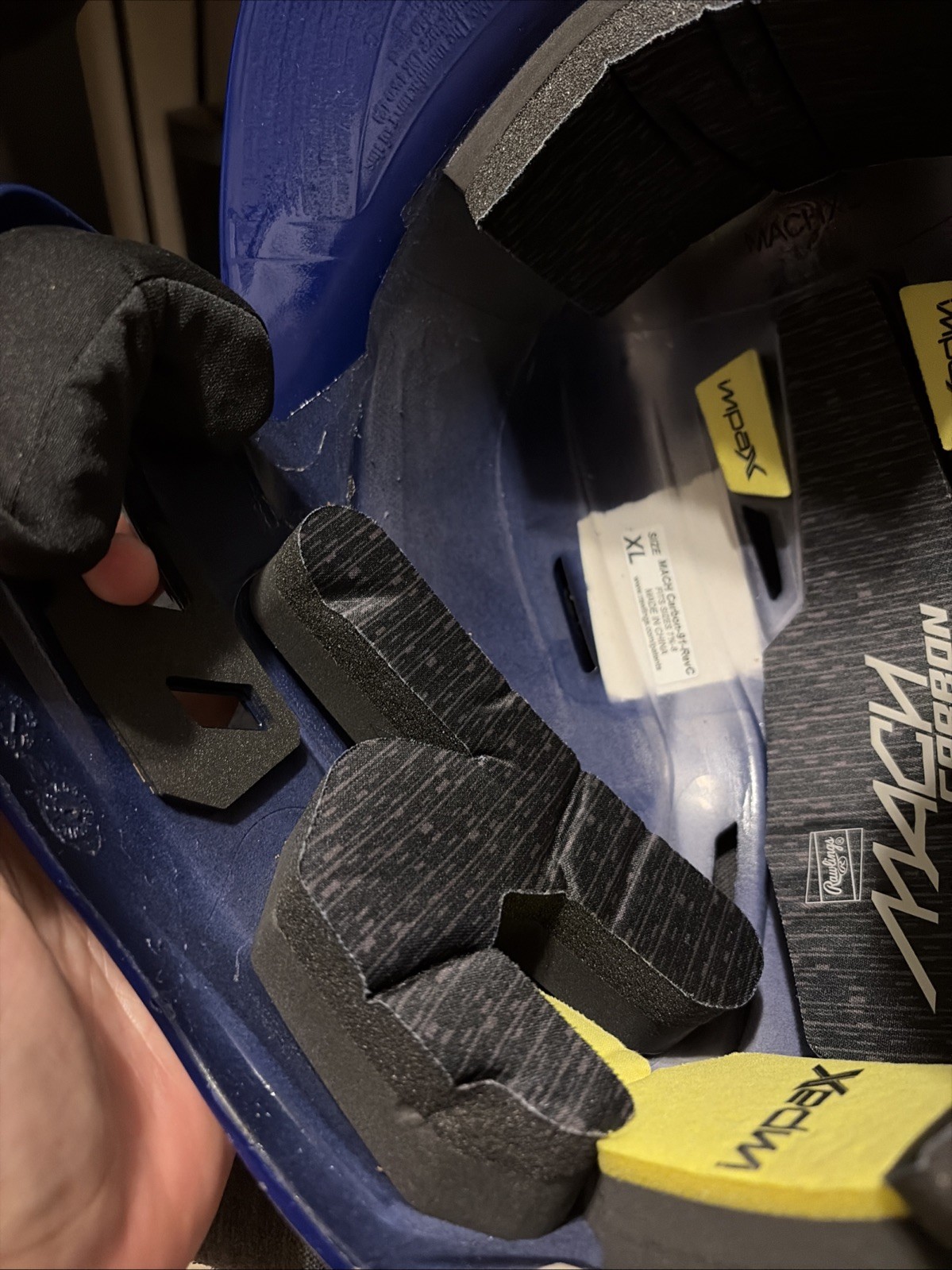 Rare Chicago Cubs New Batting Helmet XL LG Mach Carbon Impax 2022-23