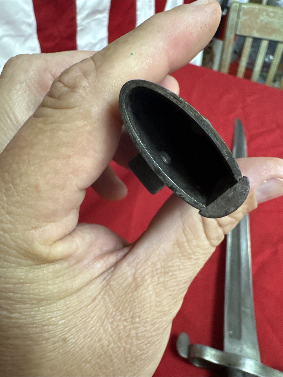 PORTUGUESE MODEL 1885 BAYONET WITH SCABBARD MARKED STEYR A946