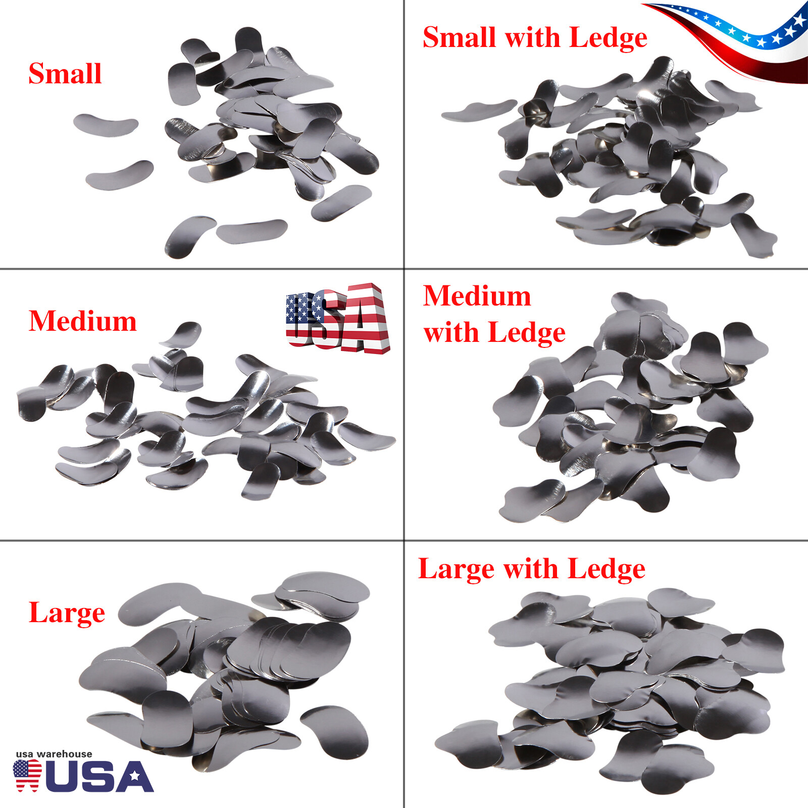 50 Pcs Dental Metal Matrices Matrix Band Sectional Contoured Refill S/M/L 35μm