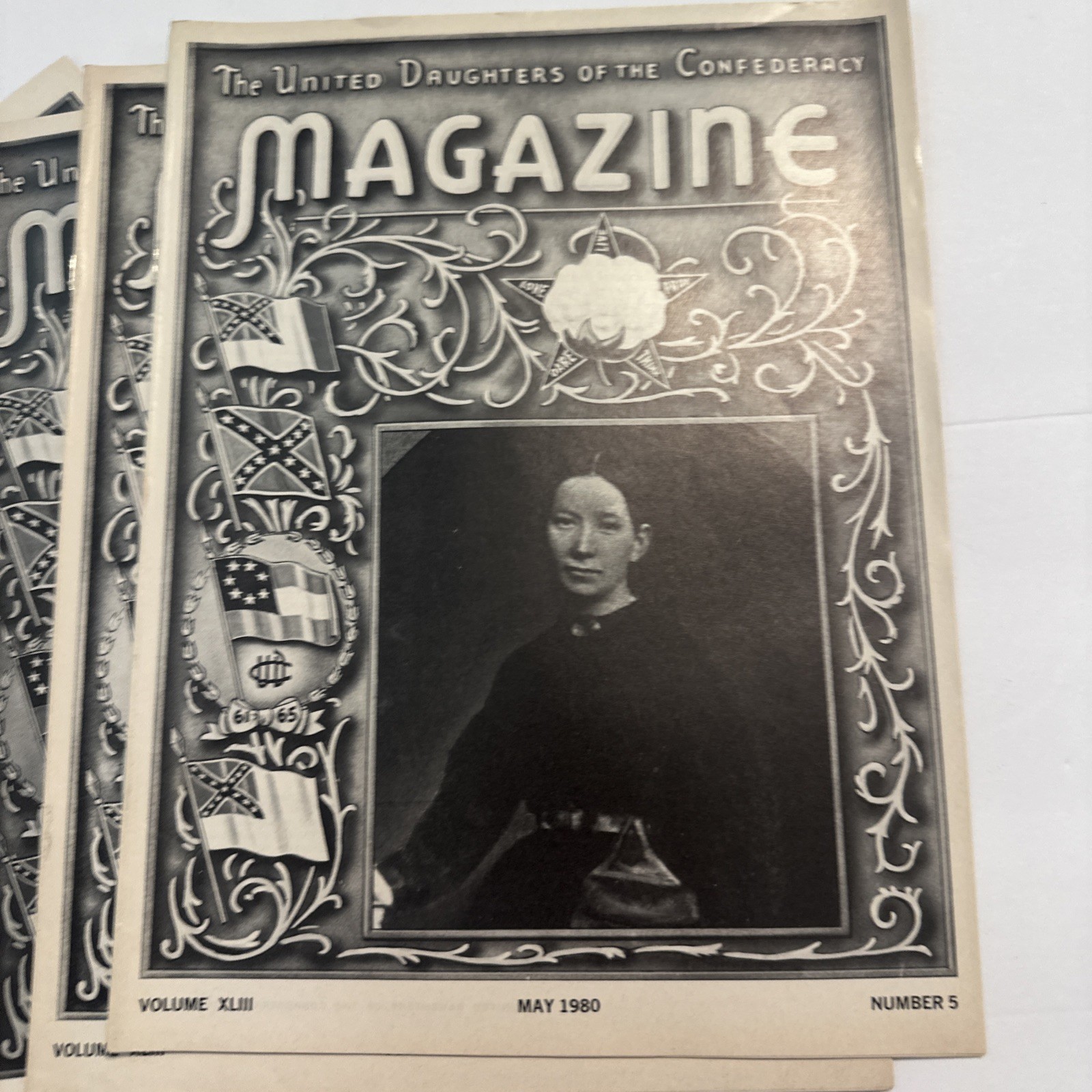 1980 United Daughters of the Confederacy UDC Magazine Lot Jan–Dec No Aug Sept