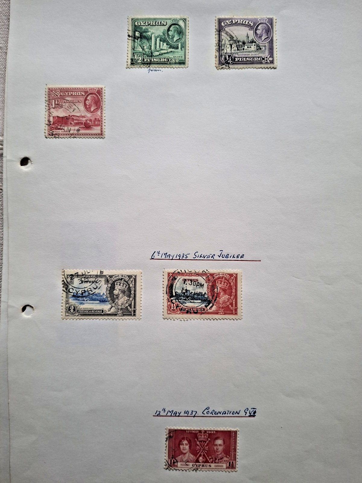 CYPRUS - 34 early stamps 1881-1960 from early albums