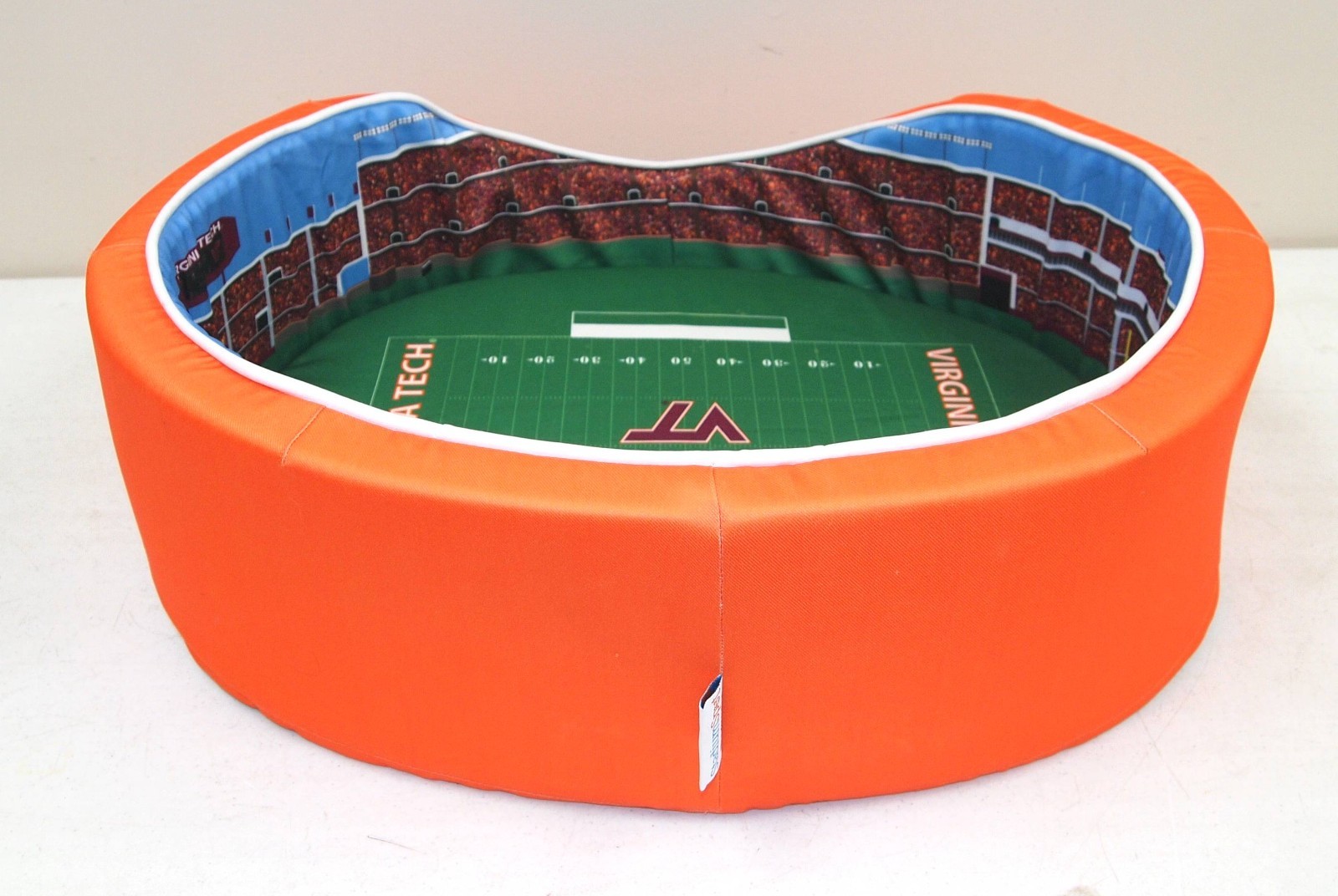 Rare! STADIUM SPOT Oval "VIRGINIA TECH" Medium DOG STADIUM BED w/ Washable Cover