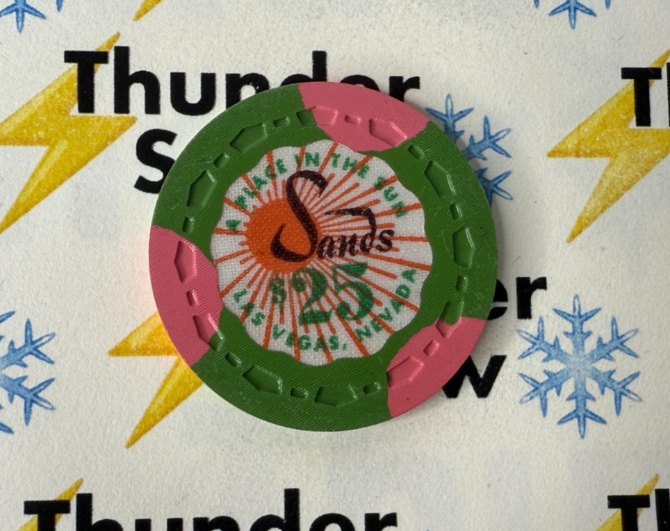 Casino Chip  25 Sands Hotel Las Vegas Nevada G2U