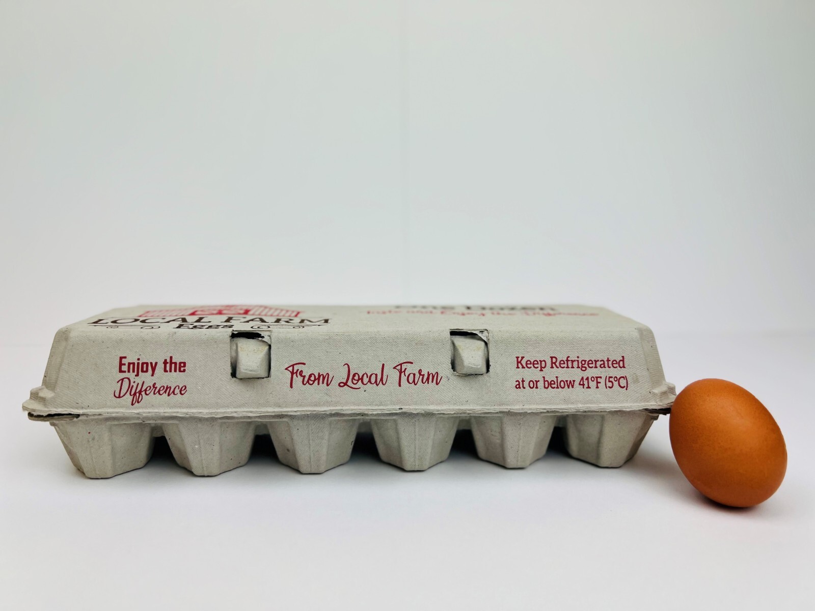 Printed Egg Cartons (Barn) - 100 units