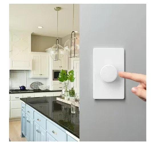 Lutron RCL-153PNLH-WH Dalia LED+ Rotary Dimmer Switch Single-Pole/3-Way White