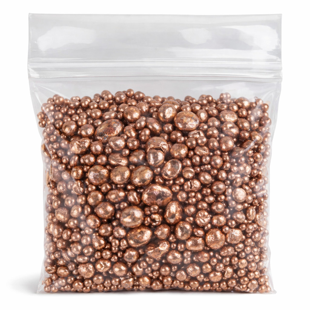 5 LBS 99.9% Pure Copper Shot Alloying Metal Sterling Silver Casting Refining