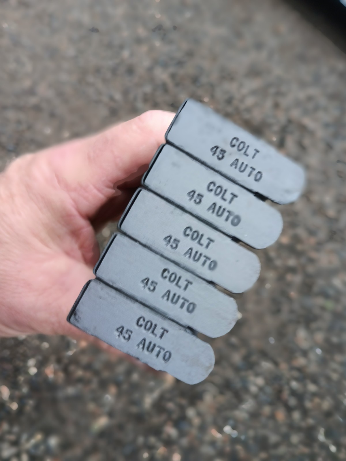 5 Original Colt 1911 45acp Parkerized-  Wartime Finish - Magazines