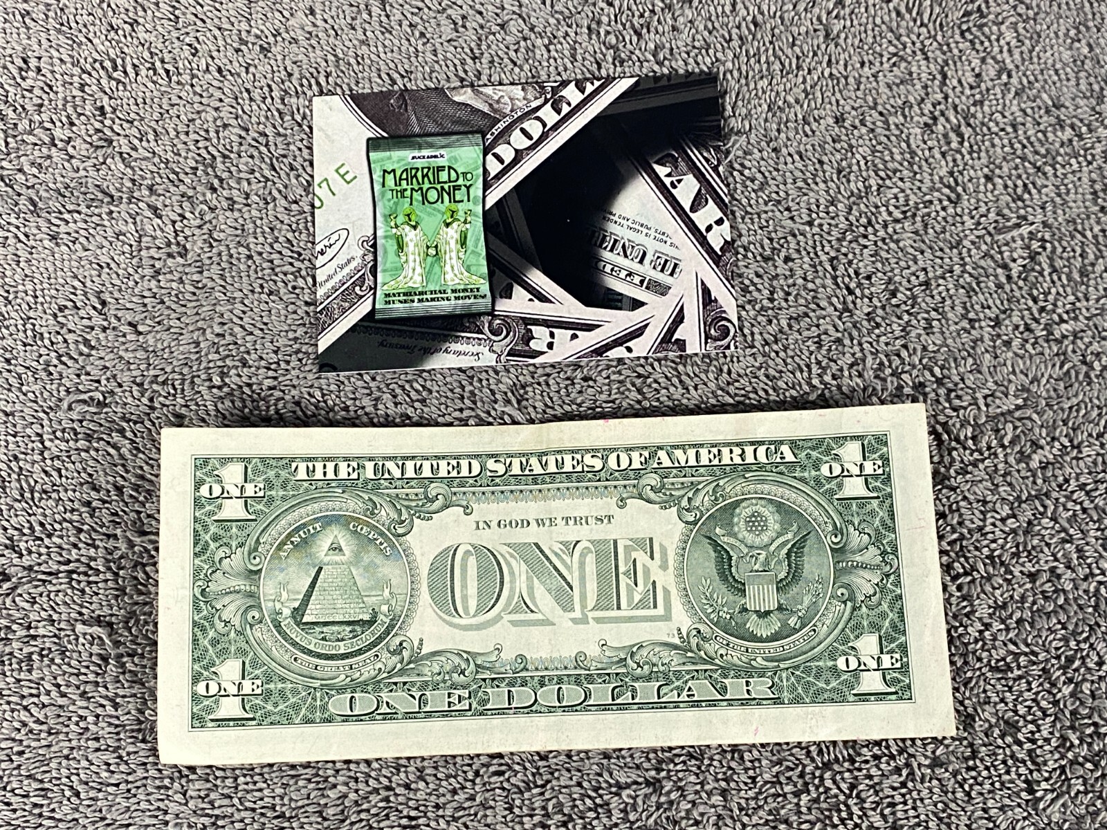 2023 SUCKLORD Suckadelic WAX Blockchain Cards Whole Painted Dollar Bill w COA