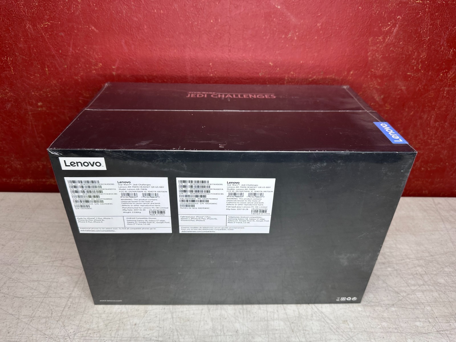 Lenovo Star Wars Jedi Challenges AR Headset & Lightsaber Set NEW SEALED