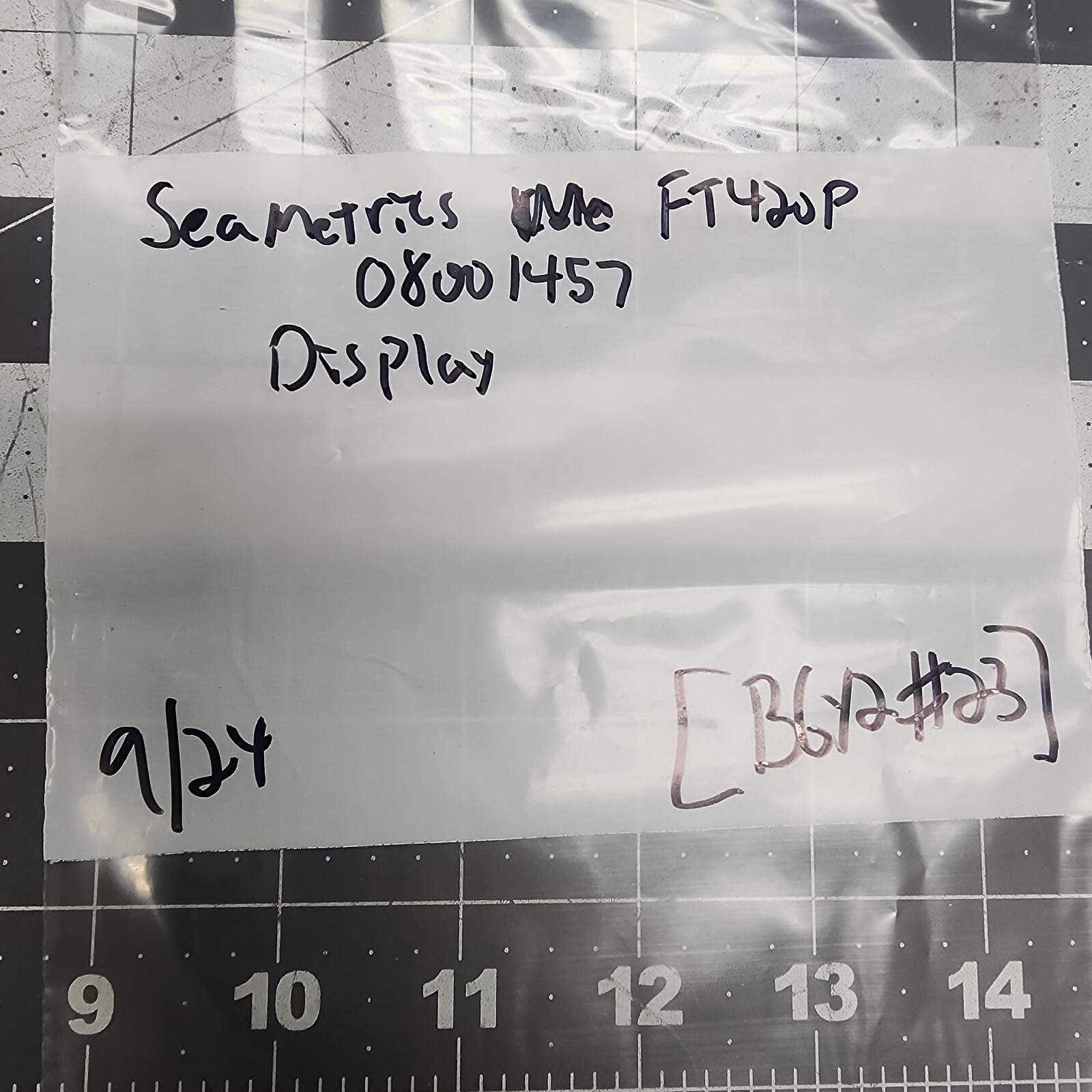 SeaMetrics FT420P Flow Controller Computer Display 08001457 [B6Y2#23]