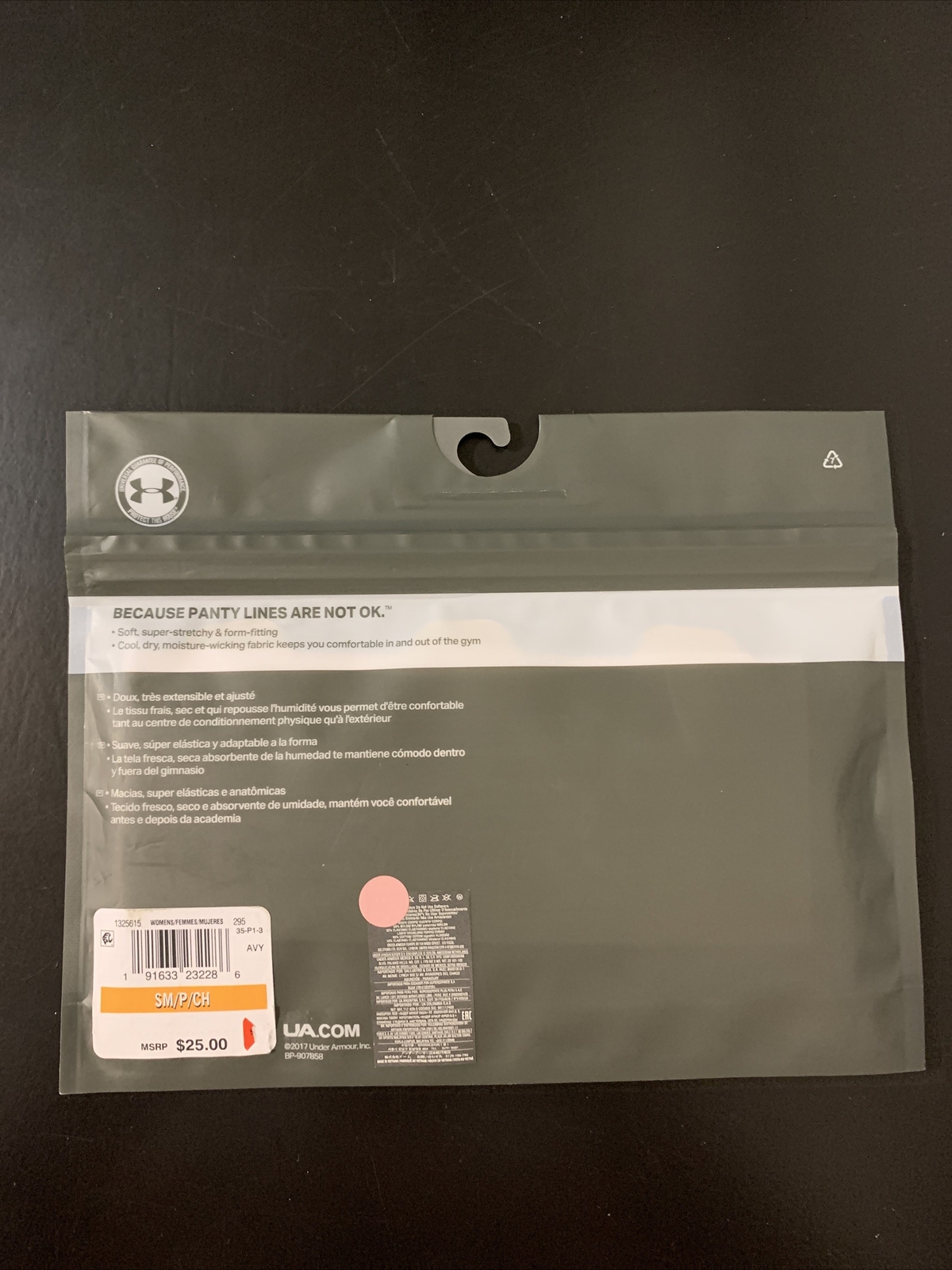 Under Armour Pure Stretch (3 Pack) Womens Thong - Nude NEW Sz Small