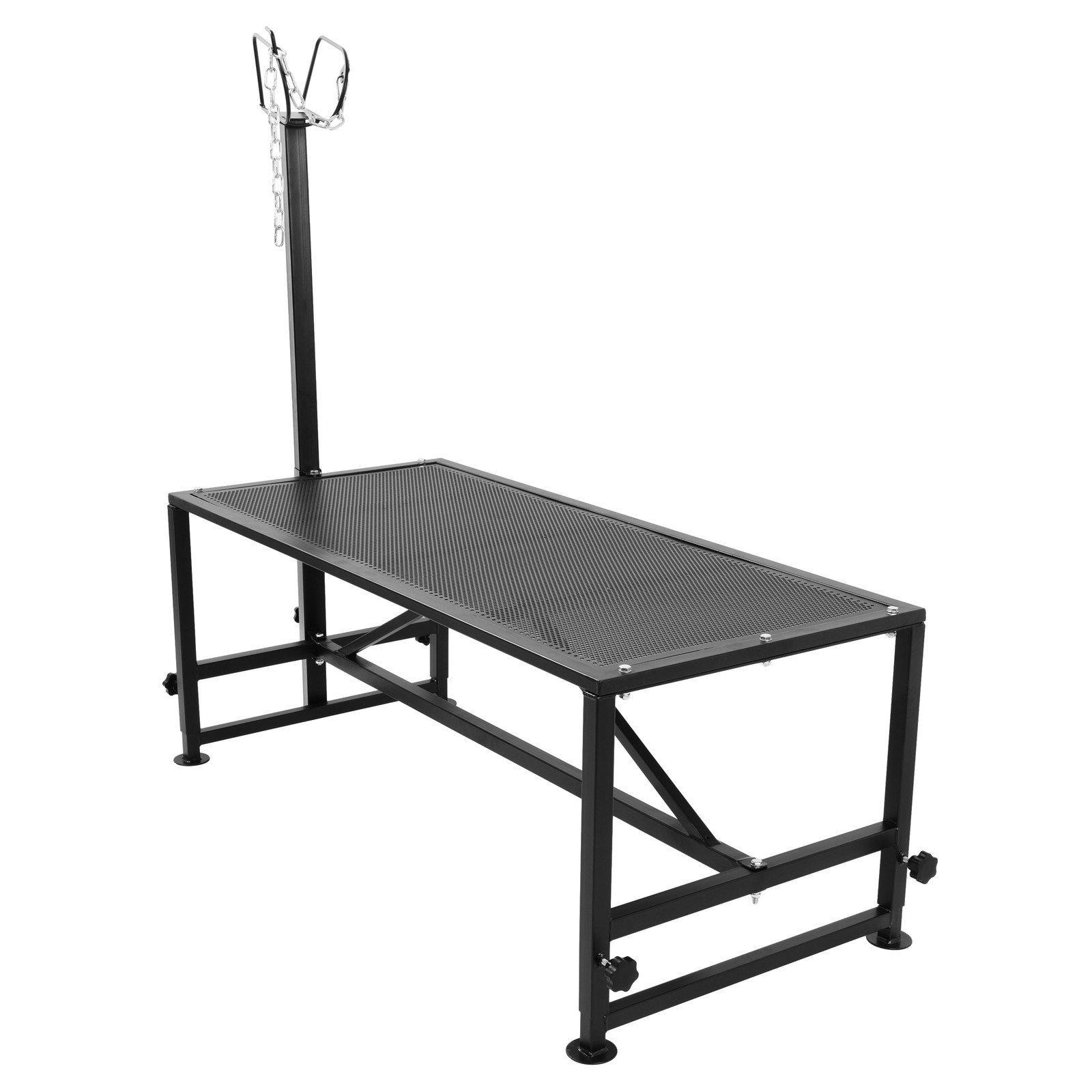 Adjustable 51x24" Metal Trimming Stand for Sheep Goat Milking Livestock Stand