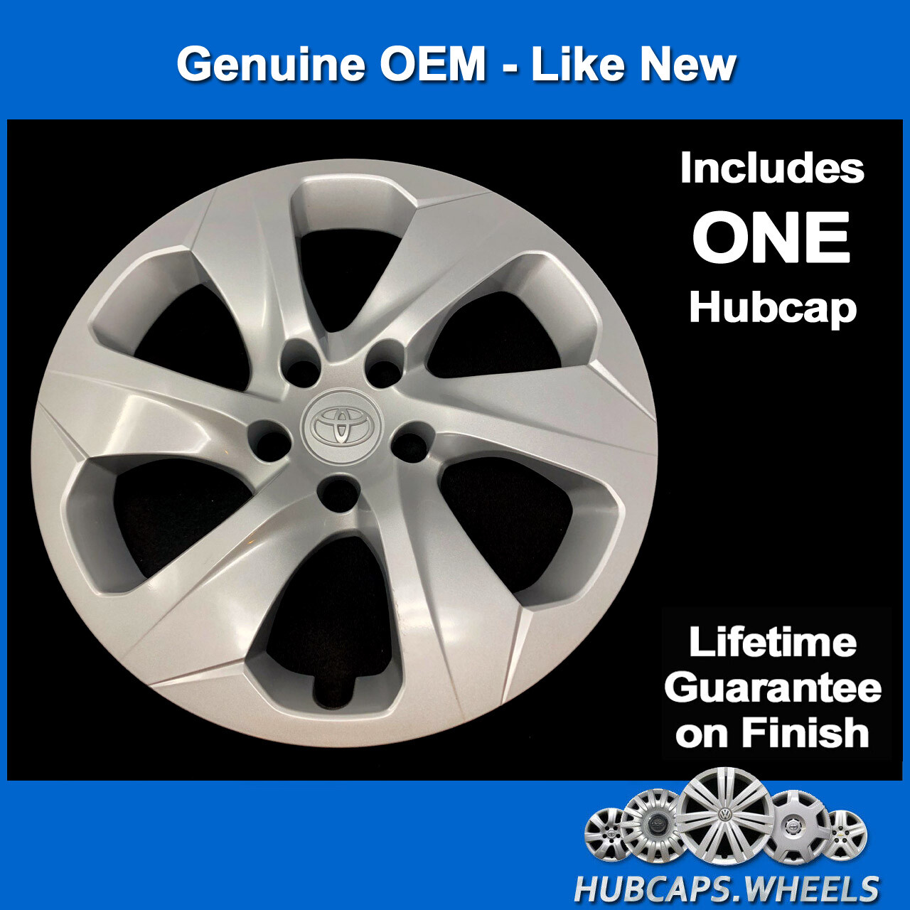 Hubcap for Toyota Rav4 2019-2024 - Genuine OEM Factory 17-in Wheel Cover 61186