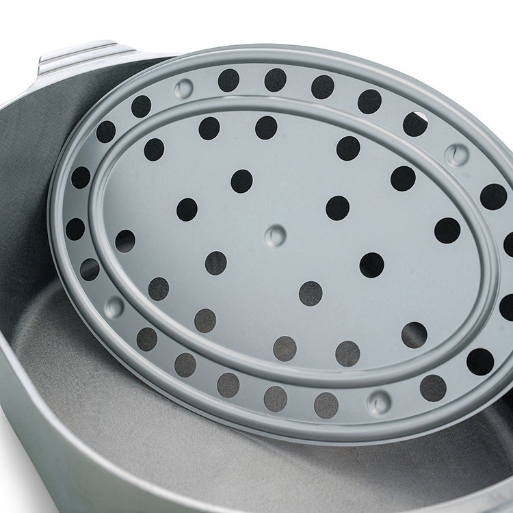 AlumaChef 12.6QT 18" Cast Aluminum Heavy Duty Oval Roaster-new Magnalite version