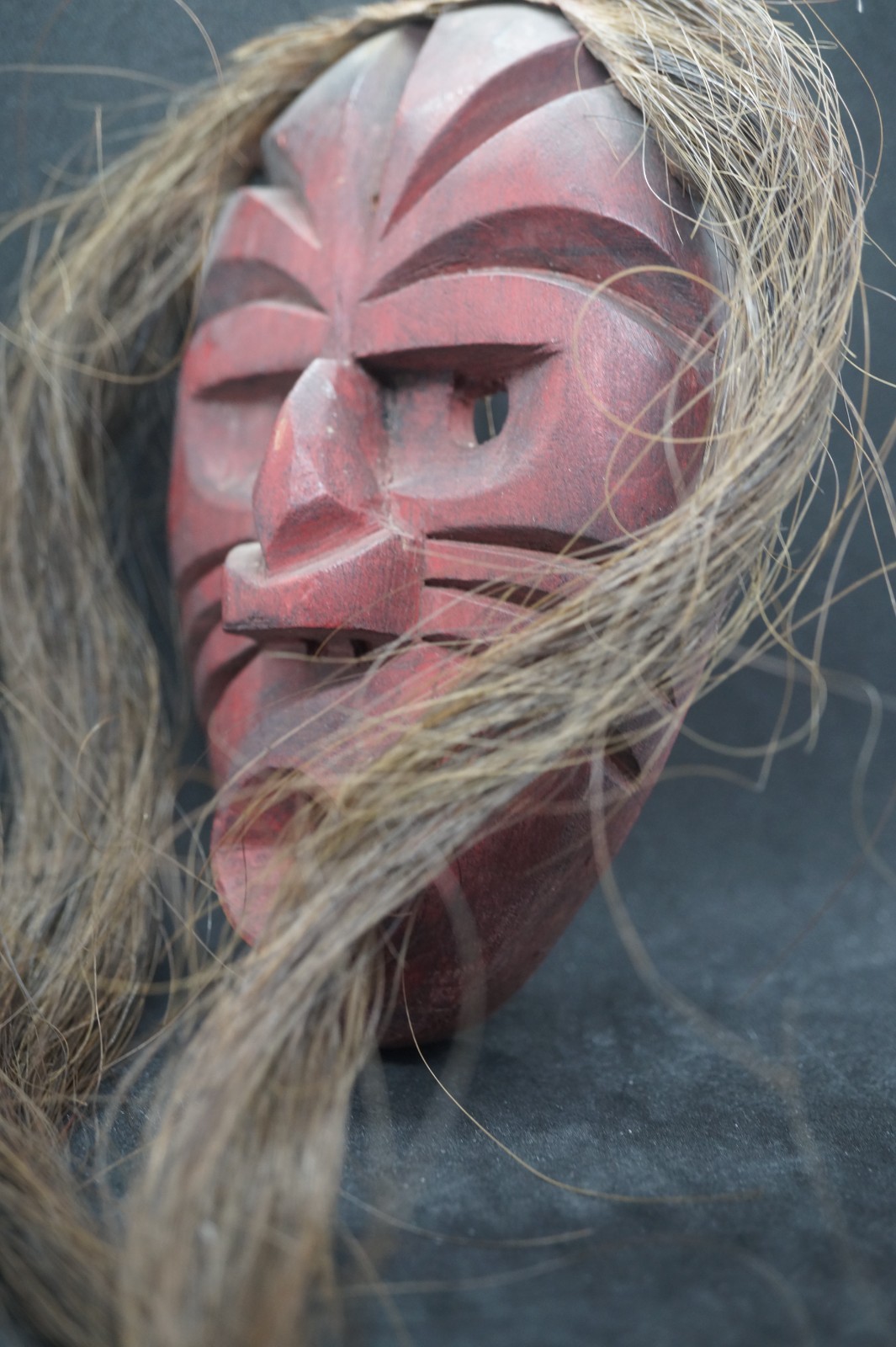 215# Antique, Sacred, False Face Iroquois Mask – Ritually Used