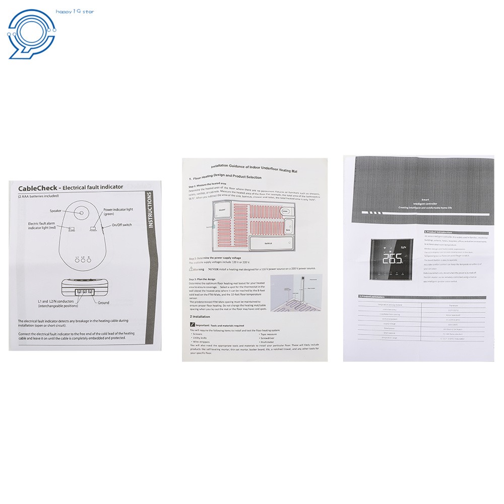 20 Sqft 120V Electric Radiant Floor Heat System Floor Heat Mat With Thermostat