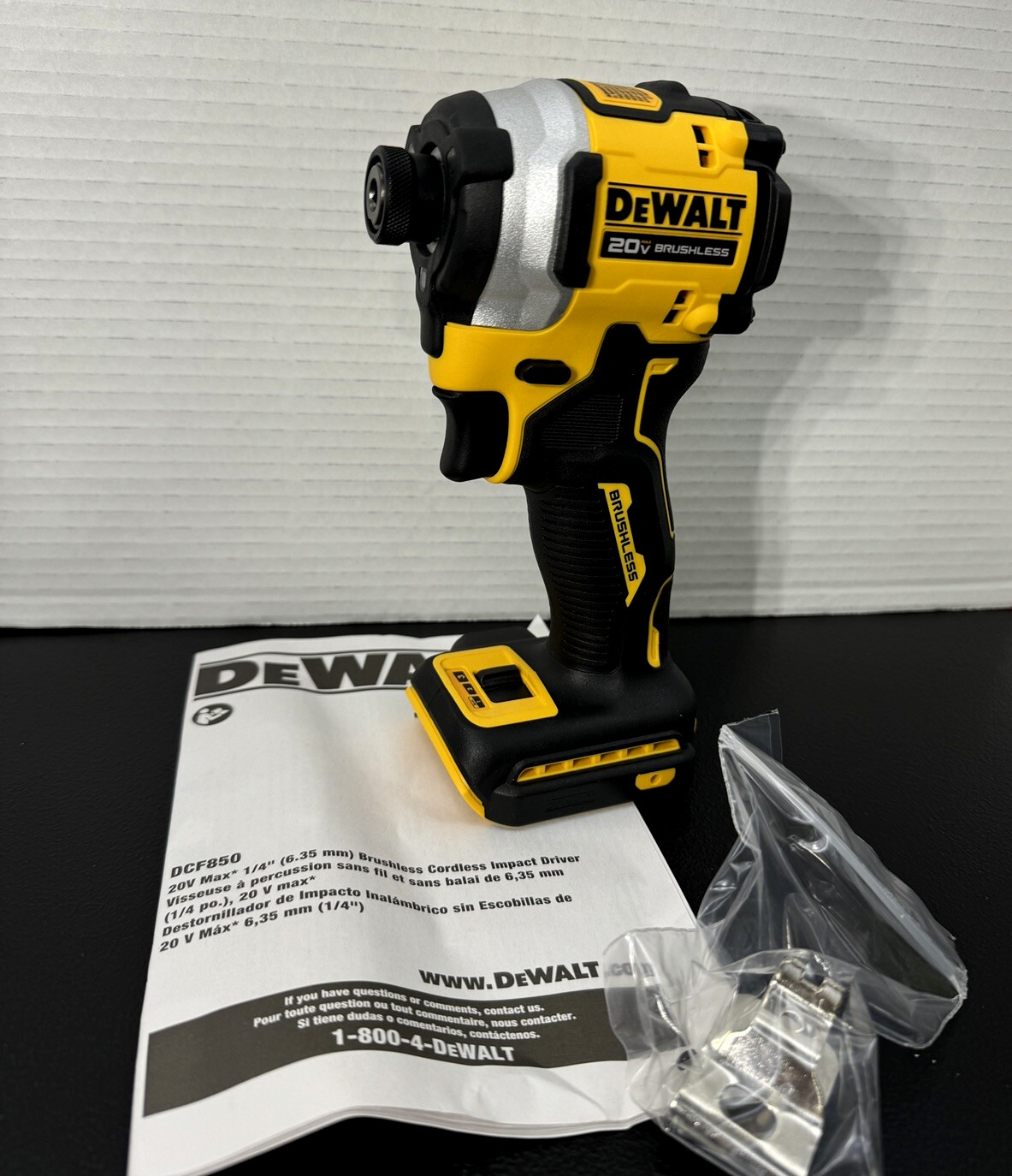 GENUINE Brand New DEWALT DCF850B ATOMIC 20V 1/4" 3-Speed Impact Driver Tool Only