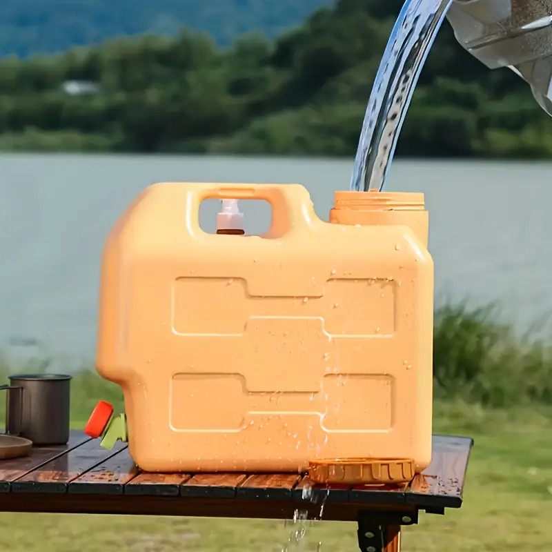 20L Water Container with Spigot and Soap Dispenser Portable Camping Water Jug US