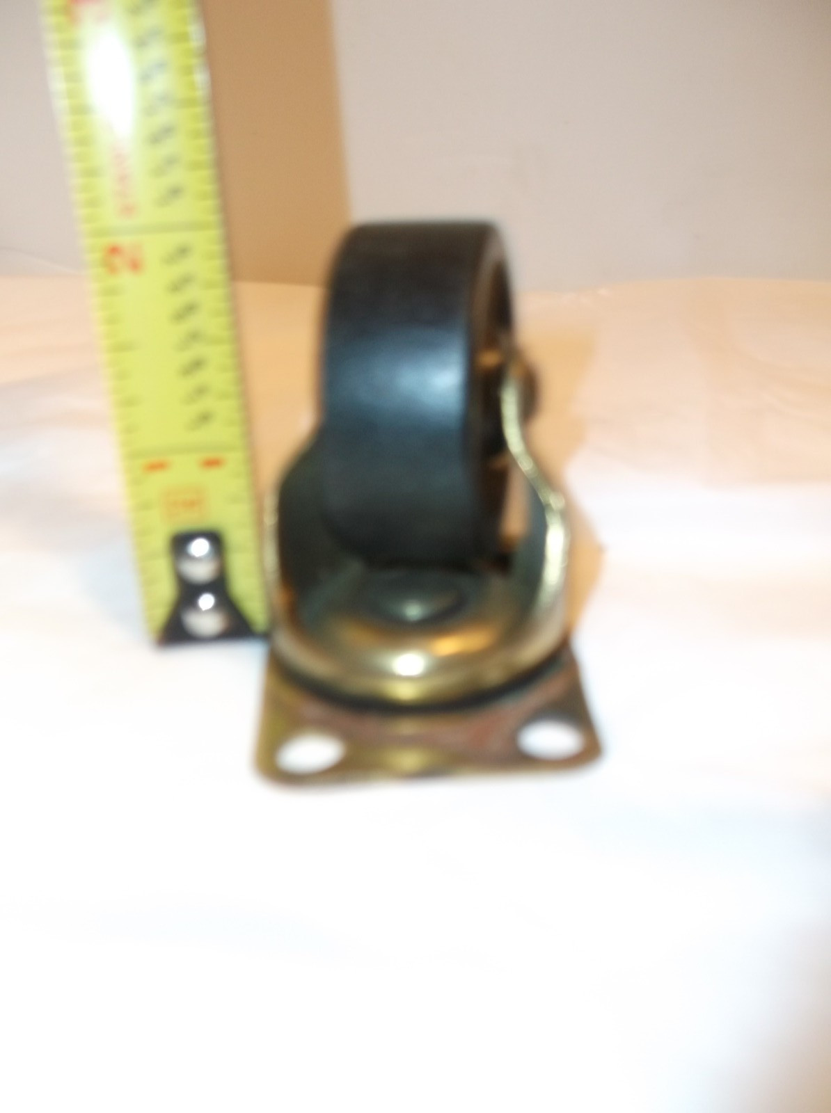 Vintage SWIVEL FURNITURE CASTORS 1-1/2" Wheels Brass Swivels - Lot of 2