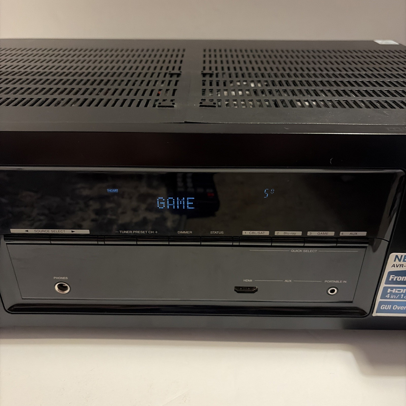 Denon AVR-1513 5.1 Ch HDMI Network Home Theater Receiver Stereo + Remote Bundle