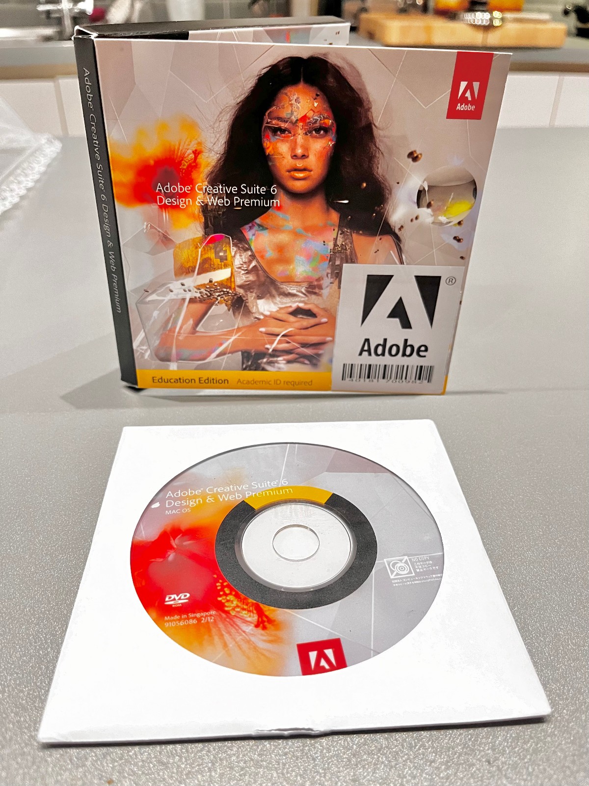 Adobe CS6 Design Web Premium Box, Disc & USB - Full License Number - Mac