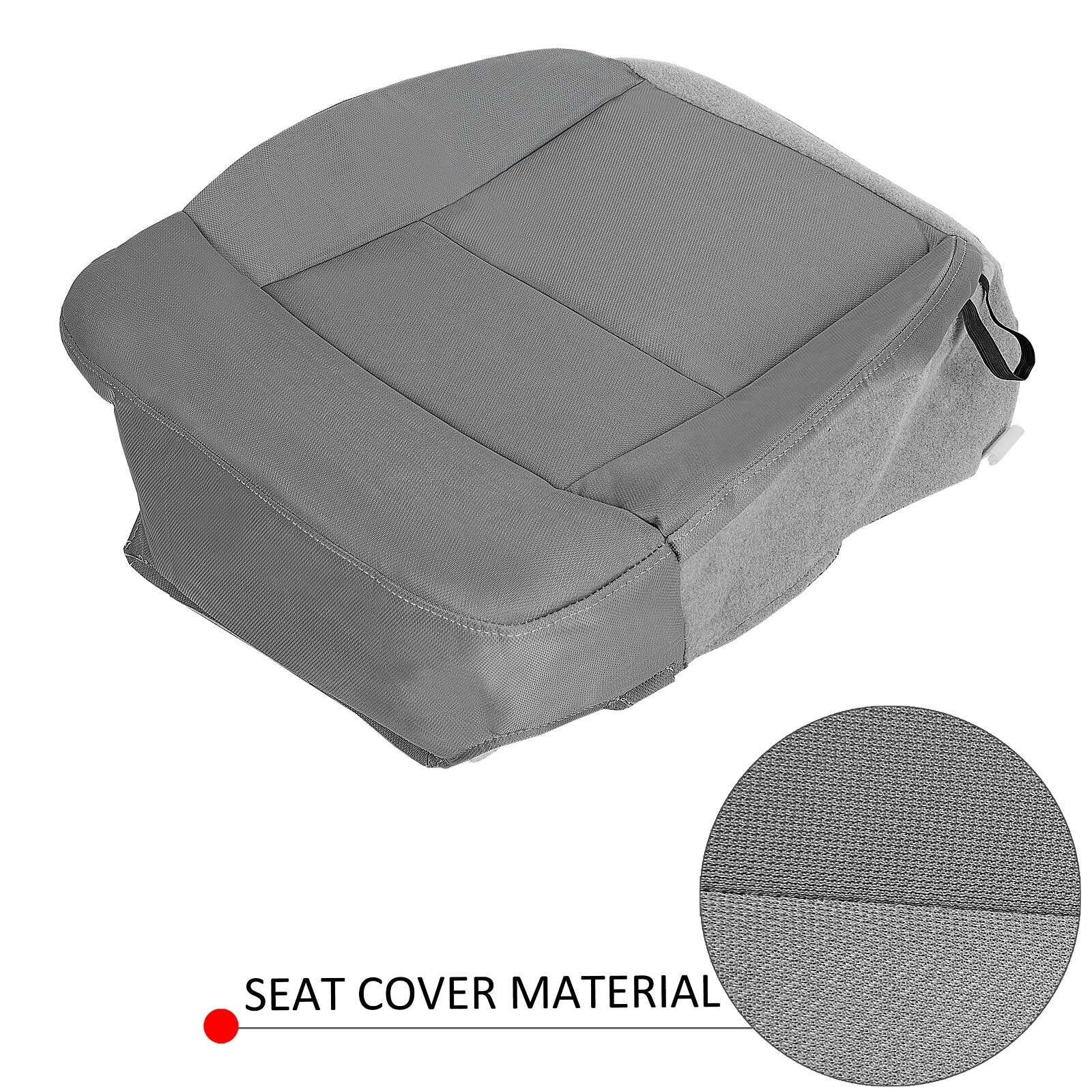 For Ford F150 2004-2008 2005 2006 2007 STX Driver Bottom Cloth Seat Cover Gray