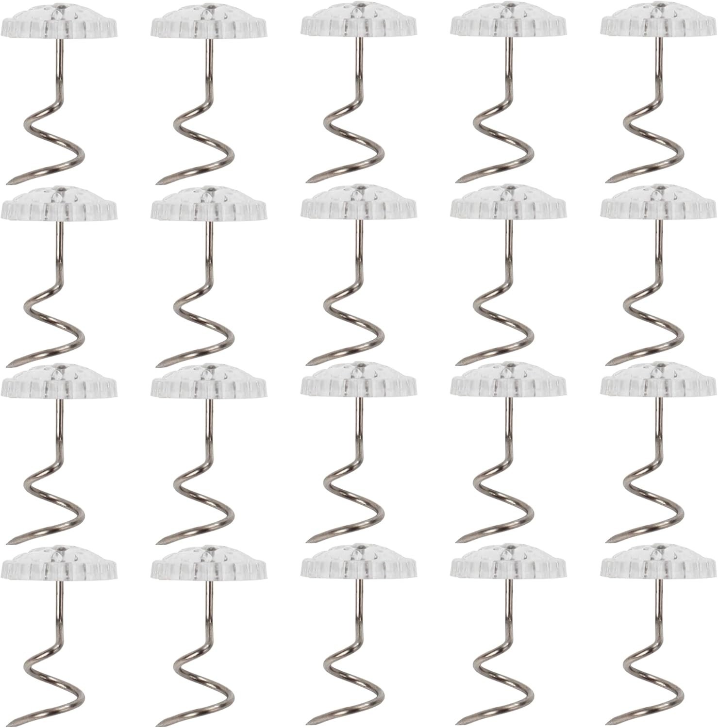 20 Pcs Bedskirt Twist Pins Upholstery Tacks Headliner Pins for Slipcovers